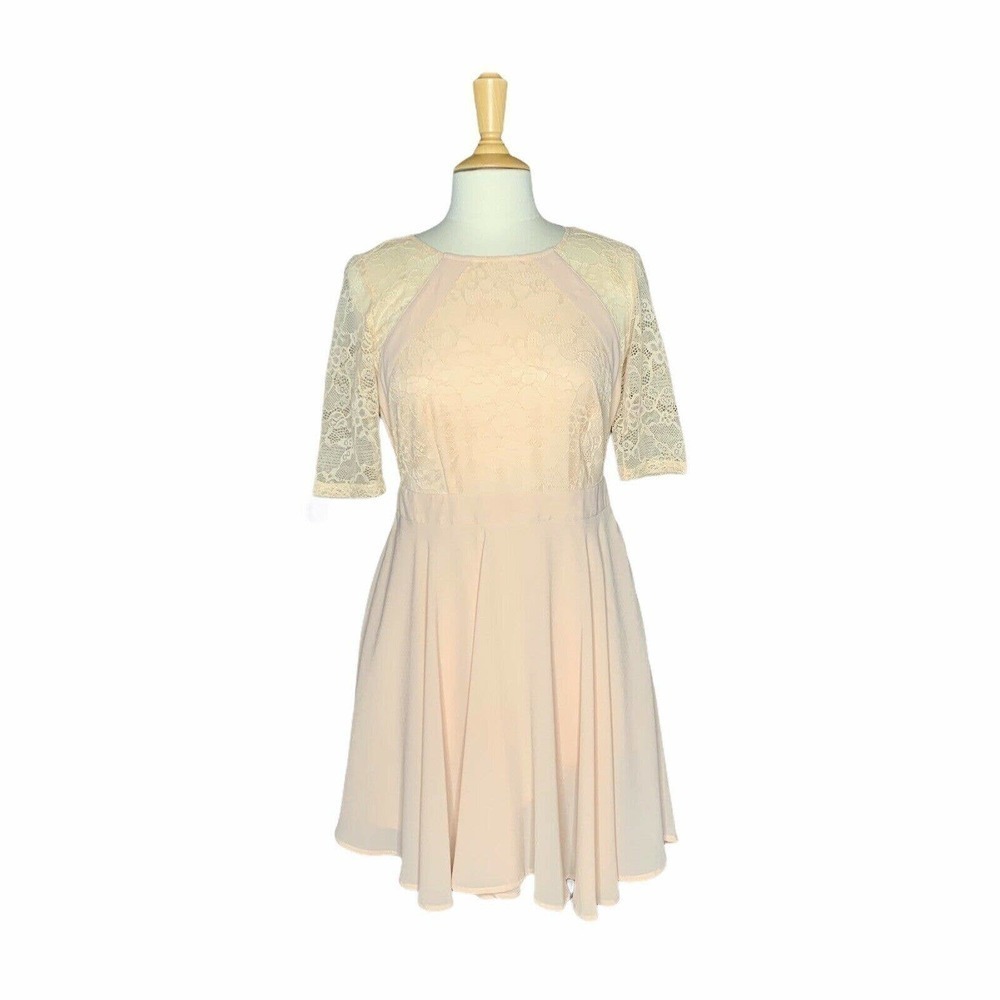 Romeo & Juliet Lace Beige Medium Embroidery Dress